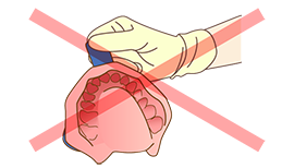 快適に歯型採取可能